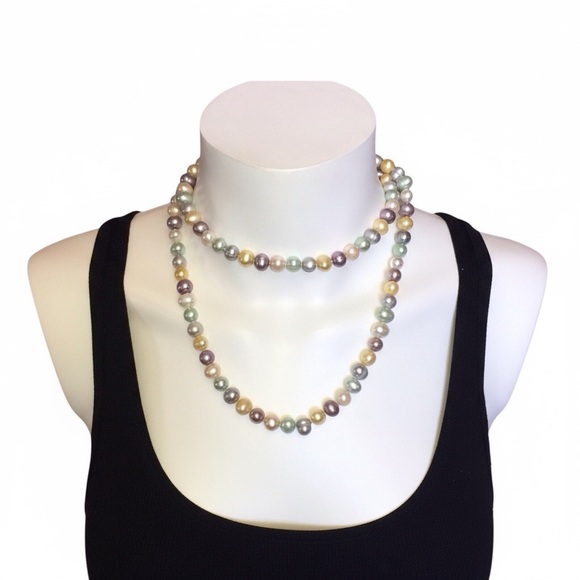 Colorful Freshwater Pearl Necklace - Picture 6 of 7
